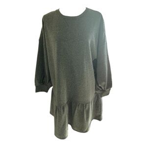 Express Grey Sweatshirt Dress